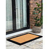 Home &amp; Lifestyle Black Border Coir Doormat