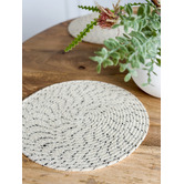 Home &amp; Lifestyle Dove Hand Made Jute Round Placemats