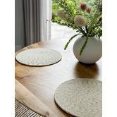 Home &amp; Lifestyle Dove Hand Made Jute Round Placemats
