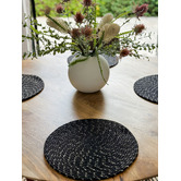 Home &amp; Lifestyle Deryn Hand Made Jute Round Placemats