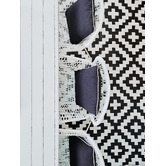 Home &amp; Lifestyle Black &amp; White Aztec Power-Loomed Indoor &amp; Outdoor Rug
