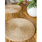 Home &amp; Lifestyle Willow Round Jute Placemats