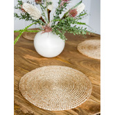 Home &amp; Lifestyle Willow Round Jute Placemats