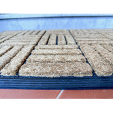 Home &amp; Lifestyle Natural Parquet Tiles Coir &amp; Rubber Doormat