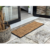 Home &amp; Lifestyle Natural Parquet Tiles Coir &amp; Rubber Doormat