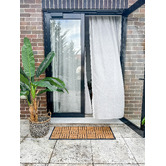 Home &amp; Lifestyle Natural Parquet Tiles Coir &amp; Rubber Doormat