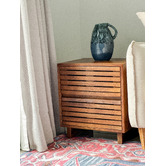 Home &amp; Lifestyle Xerxes Mango Wood Bedside Table