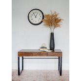Home &amp; Lifestyle Kerry 3 Drawer Mango Wood Desk