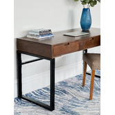 Home &amp; Lifestyle Kerry 3 Drawer Mango Wood Desk