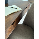 Home &amp; Lifestyle Kerry 3 Drawer Mango Wood Desk