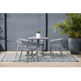 Home &amp; Lifestyle Grey &amp; White Aztec-Style Outdoor Rug