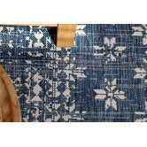 Home &amp; Lifestyle Pearl Blue Floral Power-Loomed Indoor/Outdoor Rug