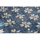 Home &amp; Lifestyle Pearl Blue Floral Power-Loomed Indoor/Outdoor Rug