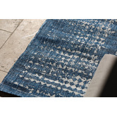 Home &amp; Lifestyle Pearl Blue Floral Power-Loomed Indoor/Outdoor Rug