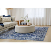 Home &amp; Lifestyle Blue Megan Machine Washable Rug