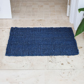 Home &amp; Lifestyle Blue Ayman Jute Doormat