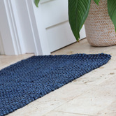 Home &amp; Lifestyle Blue Ayman Jute Doormat