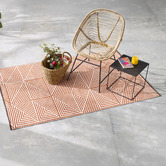 Home &amp; Lifestyle Burnt Orange Sabrine Outdoor Rug