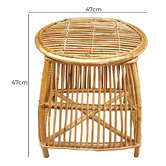 Home &amp; Lifestyle Lowell Rattan Cane Side Table