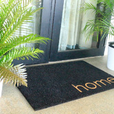 Home &amp; Lifestyle Black Home Coir Doormat