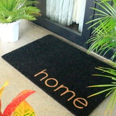 Home &amp; Lifestyle Black Home Coir Doormat