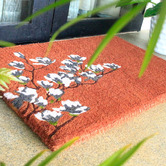 Home &amp; Lifestyle Coral Magnolia Chrono Coir Doormat