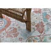 Home &amp; Lifestyle Autumn Multi-Colour Dalisay Floral Machine Washable Rug