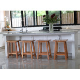 Home &amp; Lifestyle 66cm Madina Acacia Wood Outdoor Bar Stool