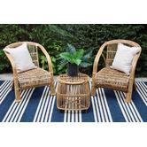 Home &amp; Lifestyle Lowell Rattan Cane Armchair