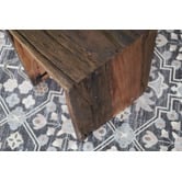Home &amp; Lifestyle Danver Reclaimed Mango and Acacia Wood Side Table