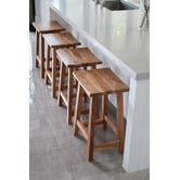 Home &amp; Lifestyle 66cm Madina Acacia Wood Outdoor Bar Stool