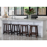 Home &amp; Lifestyle 66cm Madina Acacia Wood Outdoor Bar Stool