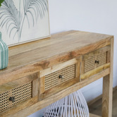 Home &amp; Lifestyle Lucida Mango Wood Console Table