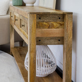 Home &amp; Lifestyle Lucida Mango Wood Console Table