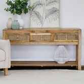 Home &amp; Lifestyle Lucida Mango Wood Console Table