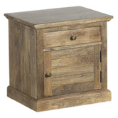 Home &amp; Lifestyle Powell Mango Wood Bedside Table