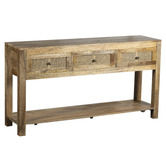 Home &amp; Lifestyle Lucida Mango Wood Console Table