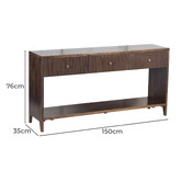 Home &amp; Lifestyle Belmont Mango Wood Console Table