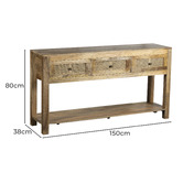 Home &amp; Lifestyle Lucida Mango Wood Console Table
