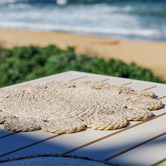 Home &amp; Lifestyle Torn Round Jute Placemats