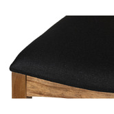Home &amp; Lifestyle Natural &amp; Black 74cm Ayaka Acacia Wood Bar Stool