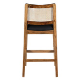 Home &amp; Lifestyle Natural &amp; Black 74cm Ayaka Acacia Wood Bar Stool