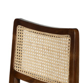 Home &amp; Lifestyle Walnut &amp; Beige 74cm Ayaka Acacia Wood Bar Stool