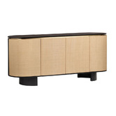 Home &amp; Lifestyle Liora Mango Wood 4 Door Sideboard Buffet