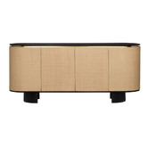 Home &amp; Lifestyle Liora Mango Wood 4 Door Sideboard Buffet