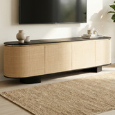 Home &amp; Lifestyle Liora Mango Wood TV Unit
