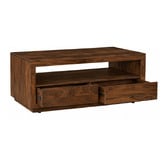 Home &amp; Lifestyle Quinn 2 Drawer Mango Wood Coffee Table