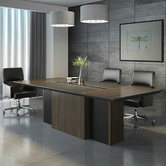 Innova Studio Coffee Oak Luna Boardroom Table