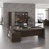 Innova Studio Coffee Oak Clive Executive Desk
