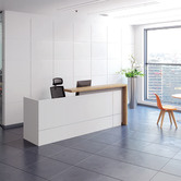 Innova Studio Ziva Reception Desk with Cabinet